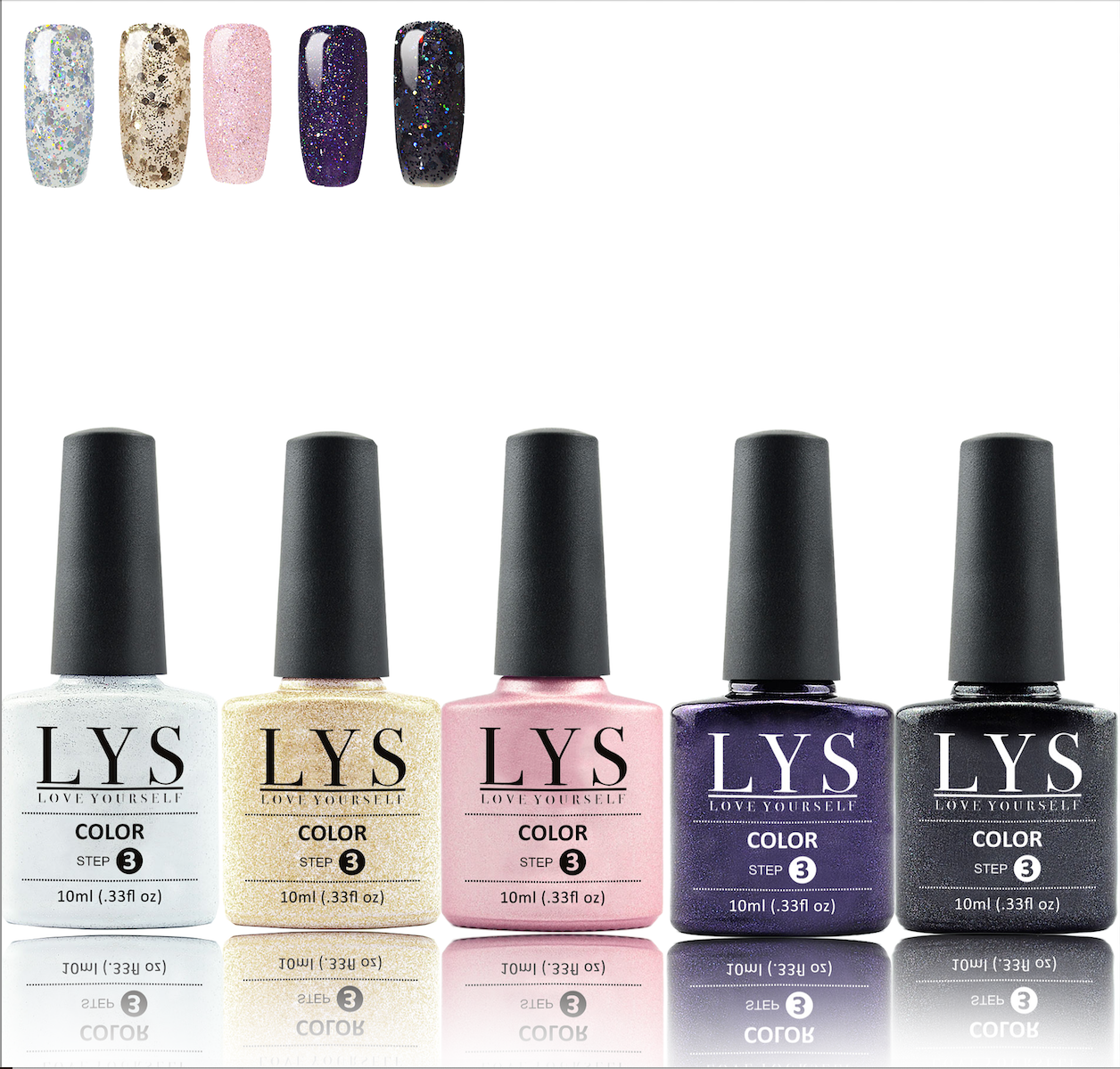 LYS Kit Semipermanente Glitter